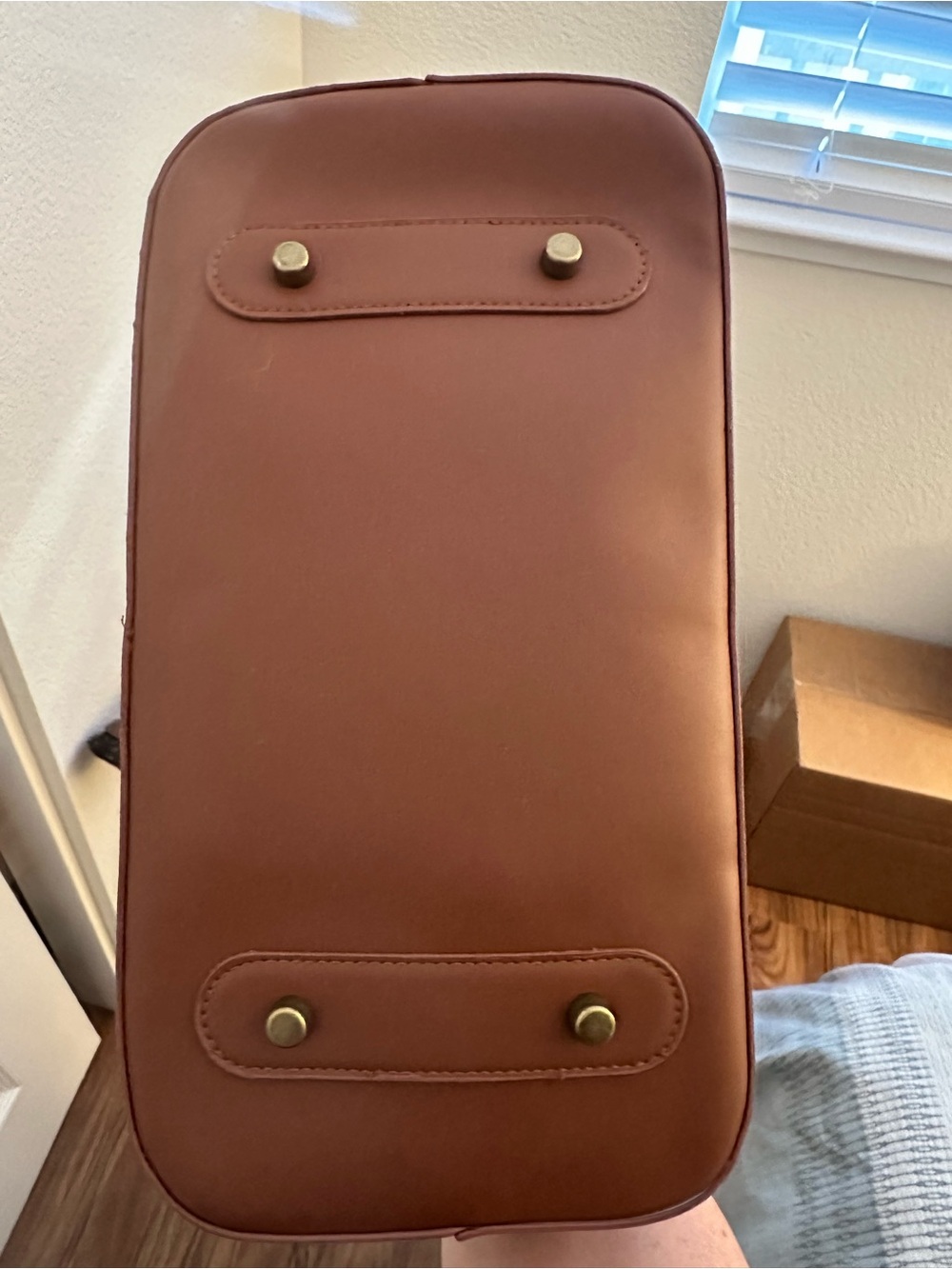Disney Beige Canvas Mickey Satchel with Brown Trim - Picture 4 of 4